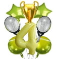 thumbnail image 4 of Tennis Balloon Gold Medal Cup Balloon Yellow Number 3 Foil Balloon Children's Birthday Sports Theme Party Decoration Balloon, 4 of 10