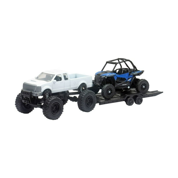 Juego de camioneta pickup 4X4 y Polaris Rzr de New-Ray Toys