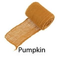 thumbnail image 2 of JubileeYarn Burlap Jute Craft Ribbon - 5.5" x 10 Yards - Pumpkin - 3 Rolls, 2 of 7
