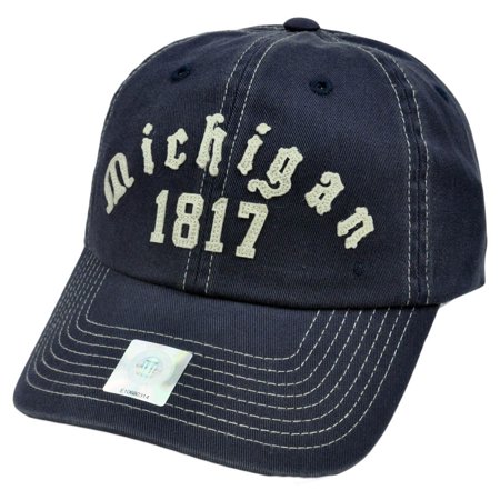 - NCAA Top of World Michigan Wolverines Garment Wash Hat Cap Adjustable Applique