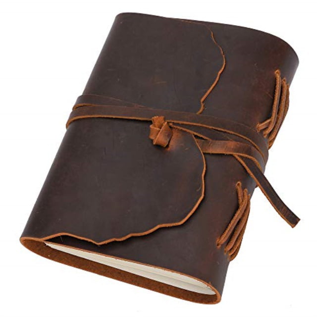 jagucho leather journal writing notebook for men women, refillable ...