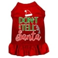 thumbnail image 4 of Christmas Dog Dress, Pet Dog  Cat Dress Screen Printed, "Don't Tell Santa", 4 of 10