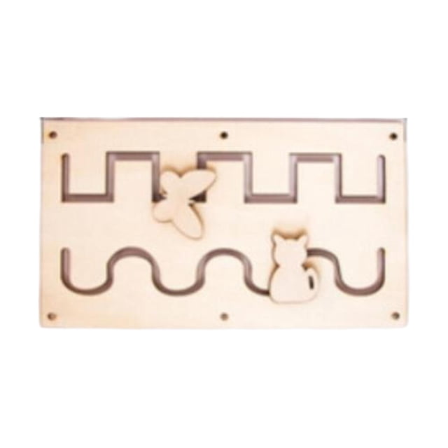 Tablero sensorial de madera Montessori para actividades educativas para niños. Estilo G