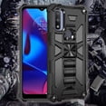 thumbnail image 3 of Cass Creations Case for Motorola Moto G Pure, Moto G Power 2022, Military Grade Armor Case Kickstand Phone Cover with Tempered Glass Screen Protector - Black, 3 of 5