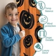 thumbnail image 3 of Blackout Kids Curtains,Halloween Black Pumpkins and Bats Childrens Insulated Curtains Set Of 2,Bedroom Essentials,Toddler Room Decor 42"x54", 3 of 5