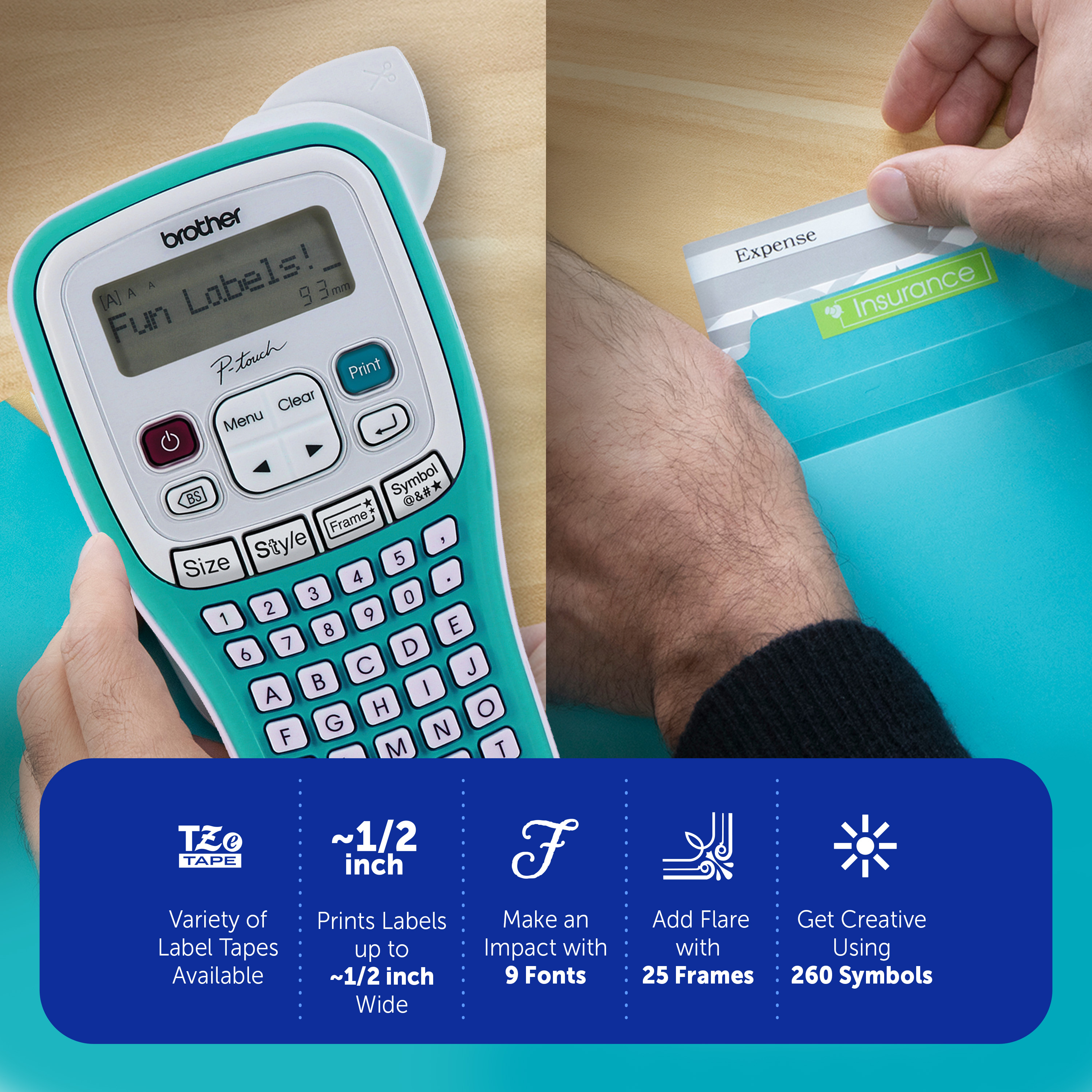 Brother P-Touch PTH103W Handheld Label Maker photo 5