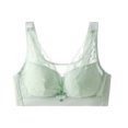 thumbnail image 2 of Fznquz Lightly Lined Women's Bras Lace Plus Size Soft No Underwire Bralette Green Bras, 2 of 5