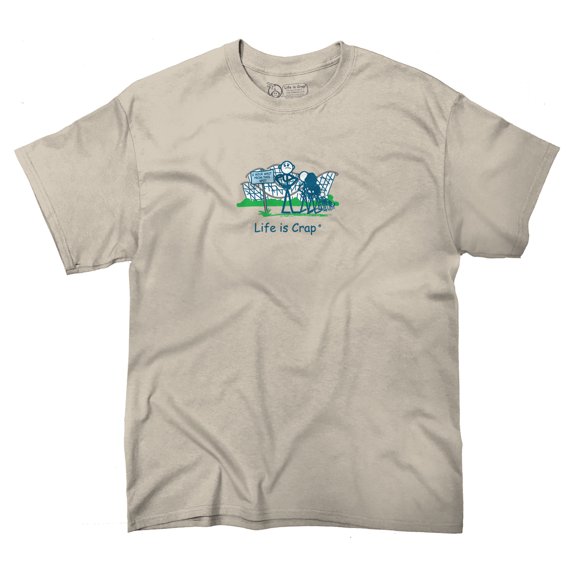 Life Is Crap Rollercoaster Line Good Life Funny T Shirts Gift T-Shirt Tee by Life Is Crap