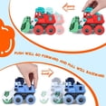 thumbnail image 4 of CNKOO (3 Cars+1 Small Accessories) Toy Cars 4 Pack Friction Powered Cars Pull Back Toy Cars Set, Push and Go Toy Trucks for Toddler Boys Baby Gift, 4 of 7