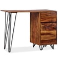 thumbnail image 6 of vidaXL Writing Desk with 1 Drawer and 1 Cabinet Solid Sheesham Wood, 6 of 12