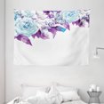thumbnail image 1 of Floral Tapestry, Vintage Classic Flower Petals Bridal Wedding Romance Shabby Chic Design Art, Wall Hanging for Bedroom Living Room Dorm Decor, 80W X 60L Inches, Light Blue Purple, by Ambesonne, 1 of 2