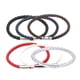 thumbnail image 5 of Qarigey de cuero para hombre, brazalete trenzado con hebilla de imán de acero inoxidable para Type9 NO9, 5 of 6