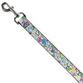 thumbnail image 3 of Buckle-Down Pet Leash, Dog Leash, Sketch Skull Star Heart White Multi Color, 4 Feet Long 1.0 Inch Wide, 3 of 3