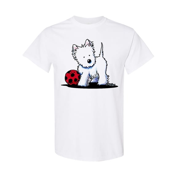 Inktastic Westie with Ball T-Shirt
