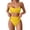 Bikini sets for women Yellow, variant on FASHOFT Womens High Waisted Bikini Sets Sporty Two Piece Swimsuits Color Block Solid High Cut Bathing Suits Beach Pool Swimwear Black L