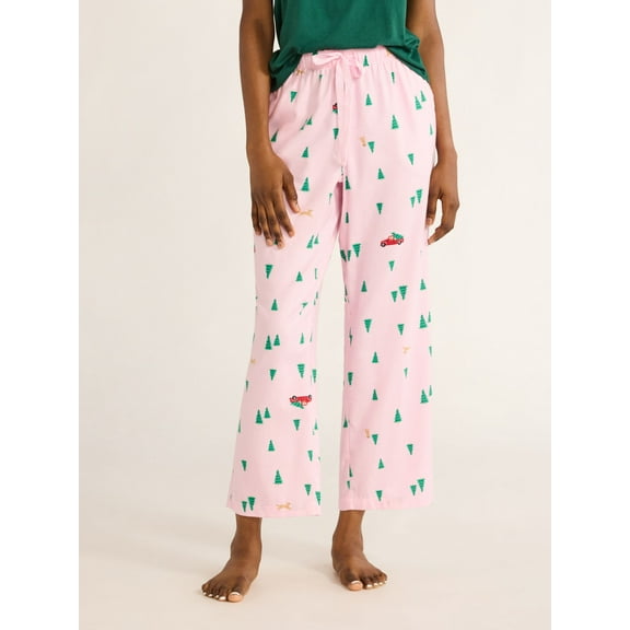 Joyspun Women's Flannel Sleep Pant, Sizes XS to 3X