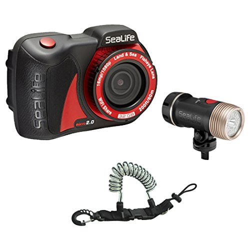 SeaLife Micro 2.0 16mp WiFi Underwater Camera 32GB w Sea Dragon 2100SF Dual