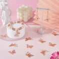 thumbnail image 3 of 1 Set 60Pcs Hollow Butterfly Charms Butterflies Charms Spring Insect Pendants for Jewelry Making Supplies DIY Craft diy Rose Gold, 3 of 9