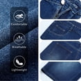 thumbnail image 3 of GINGTTO Men's Relaxed Fit Baggy Denim Shorts, 3 of 12
