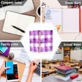 thumbnail image 6 of FORMRS 1-Subject Spiral Notebook 8" x 5" College Ruled 60 Refillable Sheet A5 Hard Cover, 2 Pack, Purple and White Pattern, 6 of 7