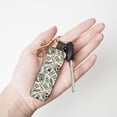 thumbnail image 4 of Wukai Skull with Cash Print Leather Car Keychain, Universal Key Fob Keychain, Leather Key Chain Holder for Men and Women,360 Degree Rotatable, 4 of 5