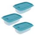 thumbnail image 2 of 3 contenedores de almacenamiento para refrigerador de 830 ml con tapa, rectangulares, para cocina y hogar., 2 of 14