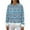 Sky Blue, variant on Women's Fashionable And Casual Long Sleeved Printed Pullover Sweatshirt, Christmas Design, Comfortable and Stylish Pullover for Women, Holiday Season Wear,White,M