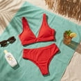 thumbnail image 1 of Conjunto De Bikini Curvy 2 Piezas Para Mujer De Talla Grande rojo 54 (5XL), 1 of 8