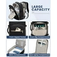 thumbnail image 5 of Lovevook Travel Luggage Backpack,Laptop Backpack for Women 17.3",40L Waterproof Carry-on Business Daypack Flight Approved Large Weekender Overnight Bag with 3 Packing Cubes, 5 of 9