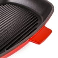 thumbnail image 6 of BergHOFF Neo 3pc Cast Iron Cookware Set, Grill Pan & Round Dutch Oven, Red, 6 of 7