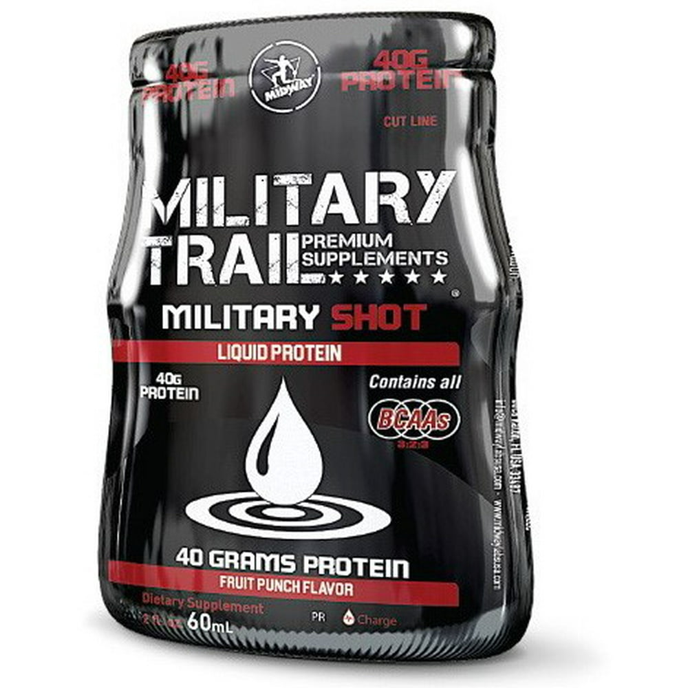Military Trail Military Shots, Fruit Punch, 2 Fl Oz, 12 Ct