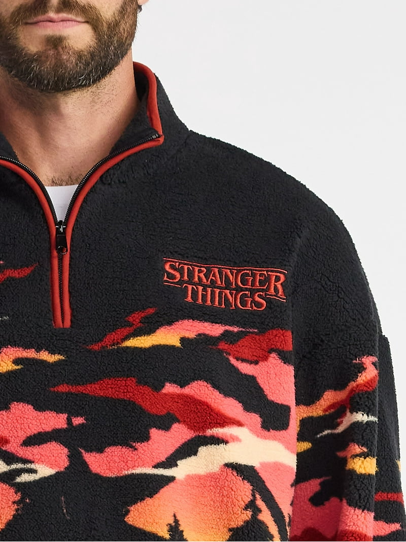Netflix Stranger Things Logo Men's & Big Men's Faux Shearling