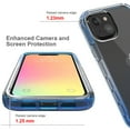 thumbnail image 3 of iPhone 13 Case,Dteck Shockproof Rubber Bumper Hybrid PC Gradient Lightweight Slim Transparent Back Cover without Screen Protector For Apple iPhone 13 6.1-inch,Blue, 3 of 7