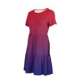 thumbnail image 5 of Summer Dresses for Women 2024 Casual Short Sleeve Crewneck Basic Swing Beach Mini Dress Boho T Shirt Sundress with Pockets Warehouse&nbsp;Sale, 5 of 6
