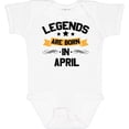 thumbnail image 3 of Inktastic Legends Are Born in April Boys or Girls Baby Bodysuit, 3 of 5