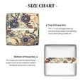 thumbnail image 5 of Kdxio Floral With Birds Print Tissue Box Cover,Square Decorative PU Leather Facial Paper Case Organizer Holder Dispenser for Bathroom,Night Stands,Desk,Car 5.2''X5.2''X5.2'', 5 of 8
