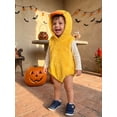 thumbnail image 5 of RUINIXCW Nebworn Baby Halloween Duck Costume Infant Baby Girl Boy Halloween Outfit Fall Winter Clothes Warm Plush Sleeveless Hood Romper Playsuit, 5 of 10
