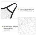 thumbnail image 4 of Uxcell Cotton Mesh Bag, 14.2x13.8" Reusable Mesh Net String Grocery Bags Organizer White Black, 4 of 6