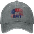 thumbnail image 1 of Ice Ice Baby Hat USA Independence Day Patriotic Golf Hats Retro Dad Baseball Caps, 1 of 8