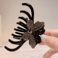 thumbnail image 4 of Delicate Butterfly Hair Claw Clip for Decor Acrylic Black Beautiful Fashionable Design 1pc, 4 of 9