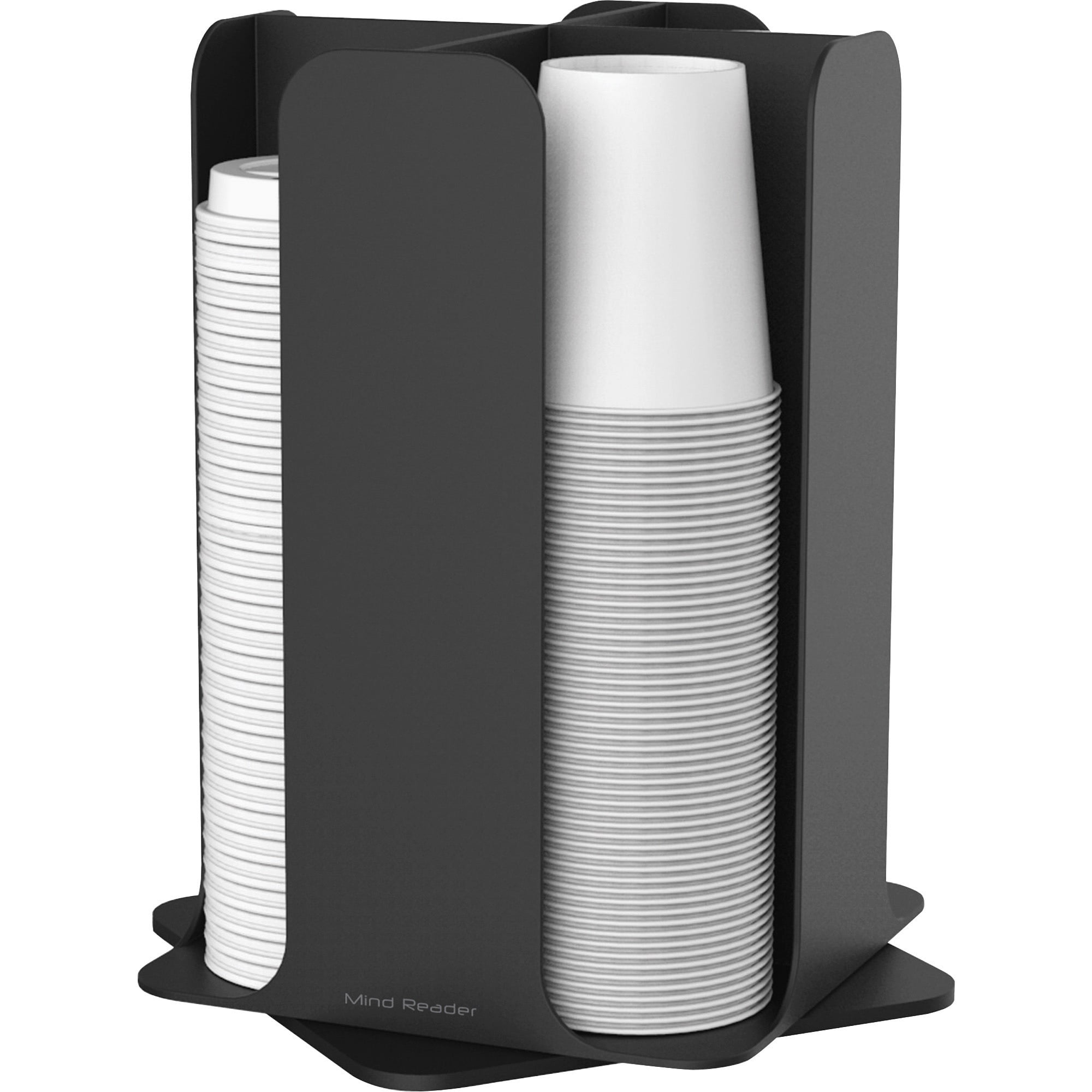 Mind Reader, EMSCDISPBLK, Totem Breakroom Cup/Lid Holder, 1 Each, Black