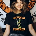 thumbnail image 3 of Witches Get Pinches Nurse Costume T-Shirt for Women, Black, Size XL, 3 of 6