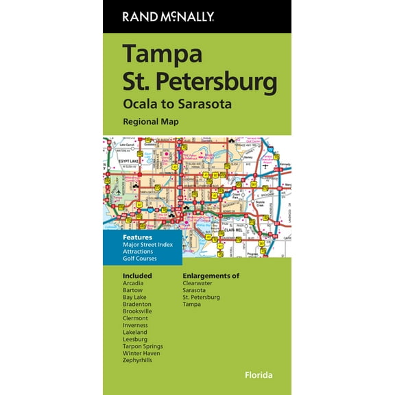 Rand McNally Folded Map: Tampa and St. Petersburg Regional Map, (Paperback)