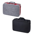 thumbnail image 4 of Kearding Bolsa de mano de almacenamiento Cajas protectoras de viaje Soportes de organización de color sólido Estuche de transporte Maleta Almacenamiento y organización del hogar gris, 4 of 6