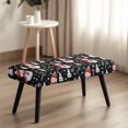 thumbnail image 4 of Whosucclay Snowman Snowflake Candy Print Dining Room Bench Covers Non-Slip Bench Chair Slipcovers Dust Proof Bench Seat Cushion Slipcovers Removable Bench Protectors, Christmas Decor, 4 of 7