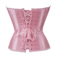 thumbnail image 3 of Corset Top For Women Bustier Lingerie for Women Stain Overbust Vintage Waist Cincher Pink 2XL, 3 of 5