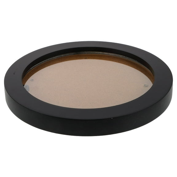 LEORX Vintage Picture Frames Circular Design Black Wood Wall Mount for Office 1 Pcs