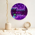 thumbnail image 2 of Lsque Geometry Dash Pattern Ceramic Decorative Plate Decorative Plates with Display Stand Personalized Porcelain Plate Ceramic Ornaments for Wall Hanging Decoration-6in, 2 of 6