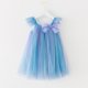 thumbnail image 2 of Odeerbi Vestido de Verano de Tul Con Lentejuelas Y Brillantes Tutu Vestido de Manga Con Lazo Gradient Vestido Sin Mangas de Malla Con Tirantes, 2 of 6