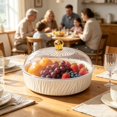thumbnail image 6 of Clear Candy Bowl with Secure Lid, Large Transparent Fruit Serving Bowl, Food Grade Storage Container for Snacks, Cookie, Coffee Table Home Decor, 6 of 6